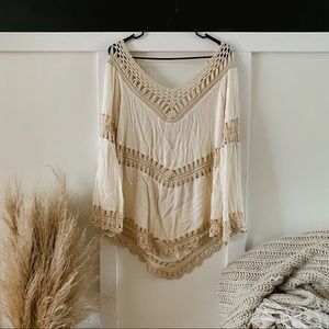 Knit Boho Long Sleeve Tunic